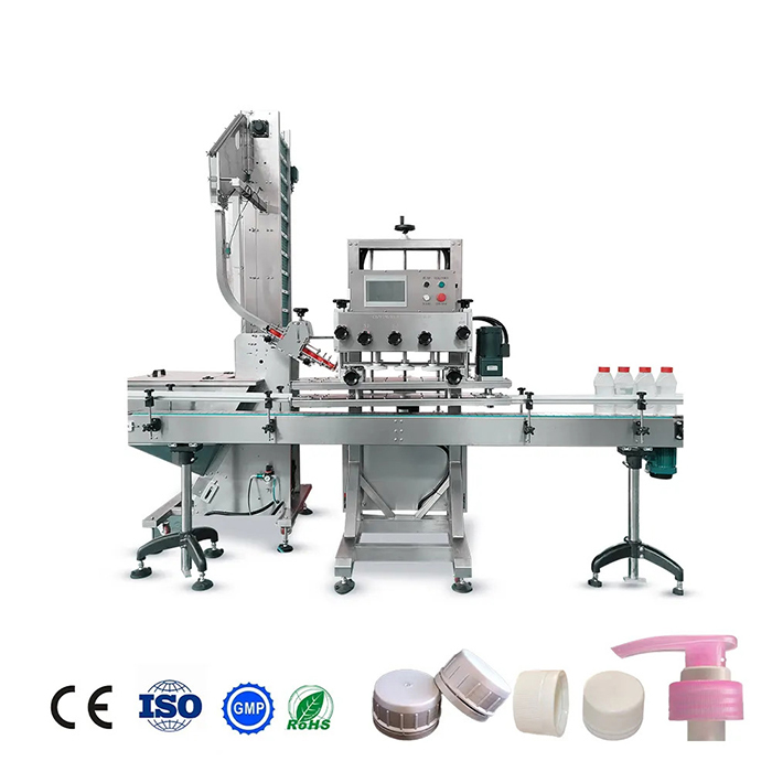 Full sjálfvirk glerflöskuhjúpunarvél fyrir sjampó