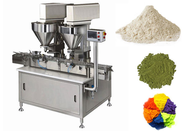 Sjálfvirk 2 höfuð duftfyllingarvél