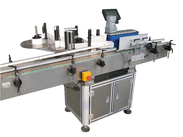 Sjálfvirkur framleiðandi merkimiða með kringlóttum flöskum